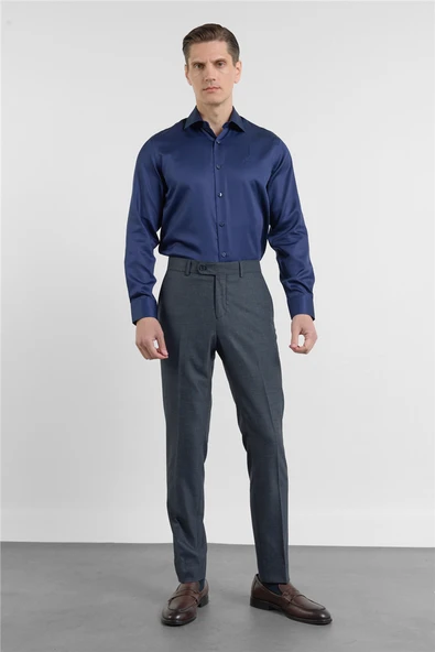 Lacivert Yan Cep Slim Fit Esnek Classic Pantolon 1003255180 ürün görseli 1