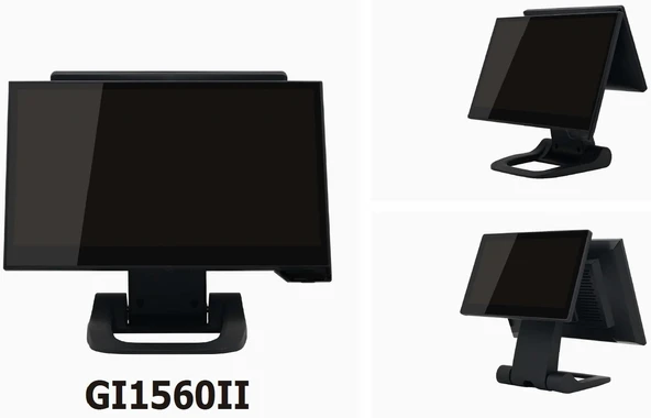 Tscan GI1560II I5-6.nesil 8gb Ram 256GB SSD 15.6 + 11.6 Ekran Dokunmatik Pos Terminal ürün görseli 1