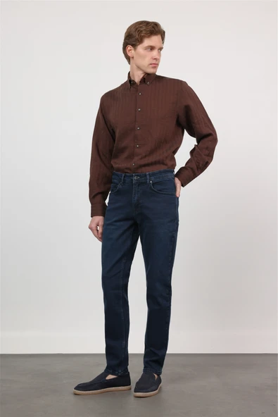 Lacivert 5 Cep Slim Fit Denim Pantolon 1023255169 ürün görseli 1