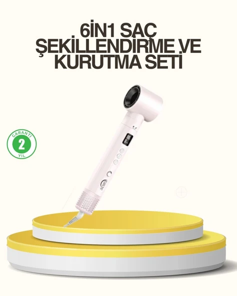 Motorlu Lcd Ekranlı Saç Şekillendirme Seti ürün görseli 1