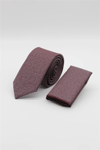 Bordo Desenli 6 Cm Kravat 1090255114 ürün görseli 1