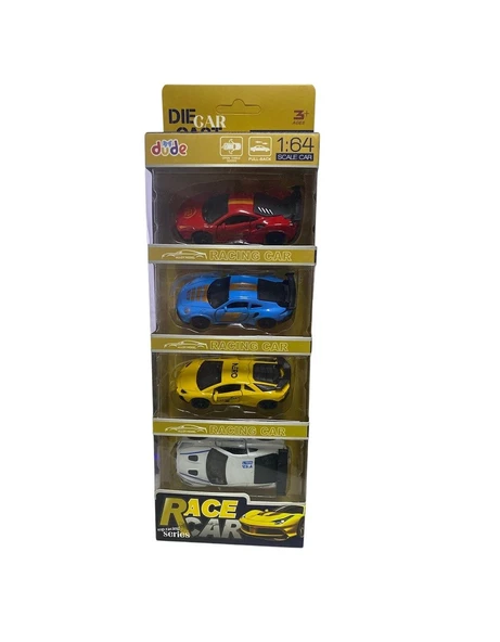 1/64 Ölçek 4 Lü Çekbırak Metal Araçlar 6670 ürün görseli 1