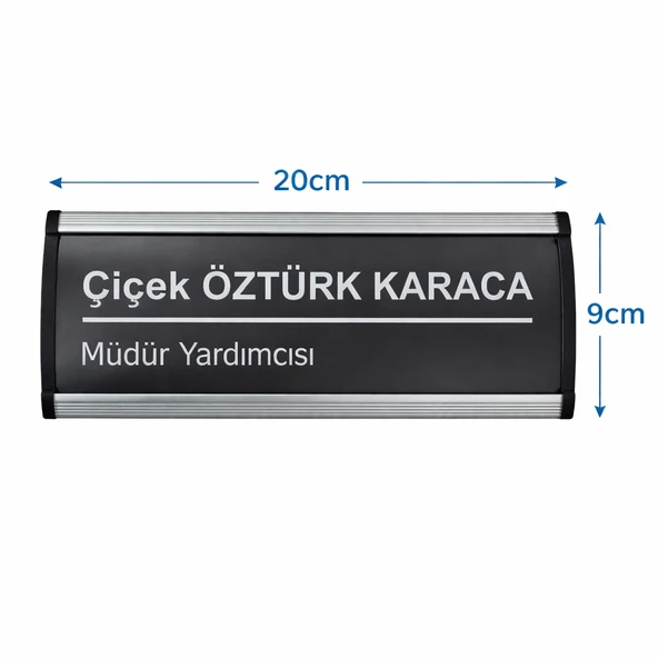 Kapı İsimliği 9x25cm 5li Paket - Resim 2
