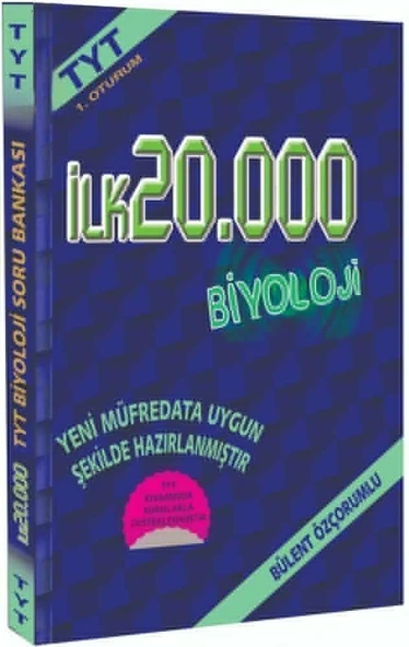 TYT ilk 20000 için Tamamı Video Çözümlü Biyoloji Soru Bankası İlk5000 Yayınları ürün görseli 1