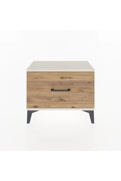 Arges Komodin Tek Çekmeceli 60x30x48 Aytaşı-Çam ürün görseli 1