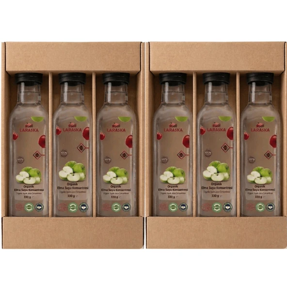 Organik Elma Suyu Konsanteresi 330g x 6 İşletme Boyu Avantajlı Paket ürün görseli 1