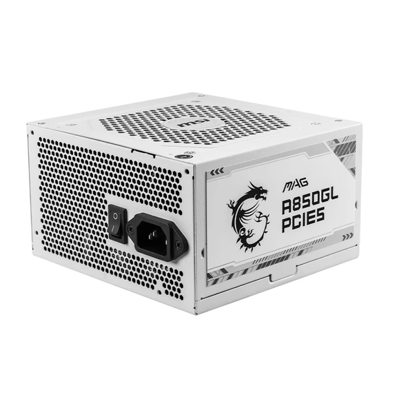 MSI MAG A850GL PCIE5 WHITE 850W 80+GOLD POWER SUPPLY ürün görseli 1
