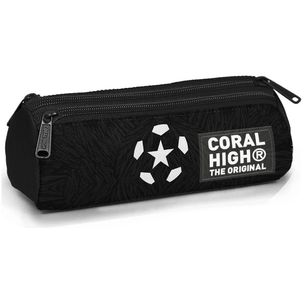 Coral High Siyah Futbol Desenli Üç Bölmeli Kalem Çantası 11198 ürün görseli 1