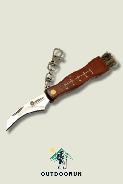 Fırçalı Anahtarlıklı Mantar Çakısı - 17 cm - Resim 2