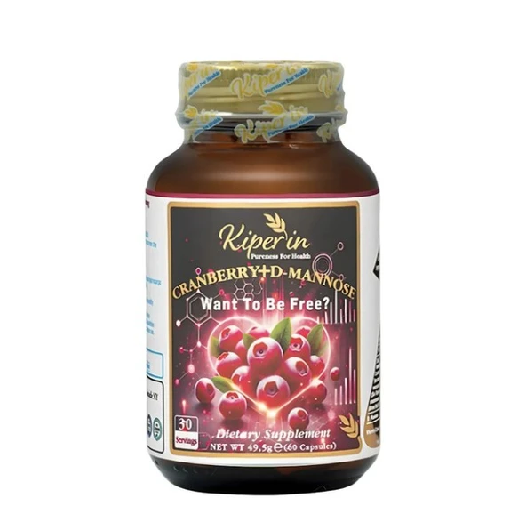 Kiperin Cranberry D-Mannoz Vitamin C 60 Kapsül ürün görseli 1