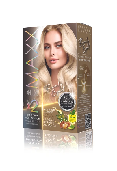 MAXX DELUXE Beauty Expert Set Saç Boyası 0.1 Platin Sarısı ürün görseli 1