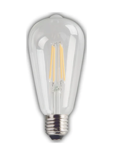 Cata 3 Adet Cata Ct 4353 Led Rustik Ampul 8w 6400k Beyaz Işık E27 Duy ürün görseli 1