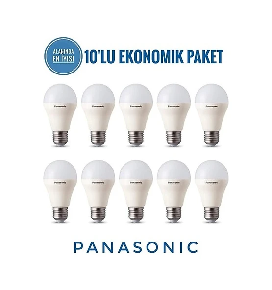 Panasonic 8.5 W - 60 W Led Ampul Beyaz Işık 10 Adet ürün görseli 1