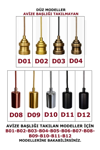 Dekoratif Sarkıt E27 Duy 70cm Metal Kumaş Örgü Zigzag Kablo Siyah D12 - Resim 4