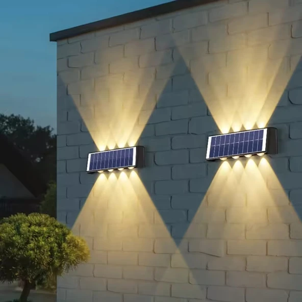 Cata Güneş Enerjili Led Aplik Ct 8010 - Solar Enerjili Bahçe Aydınlatm ürün görseli 1