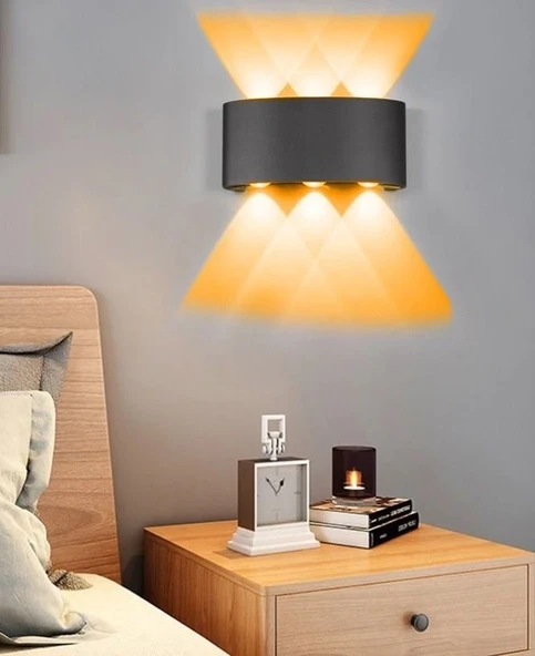 Cata Ct-8011 Haiti 10w Amber Işıklı Led Aplik Siyah ürün görseli 1