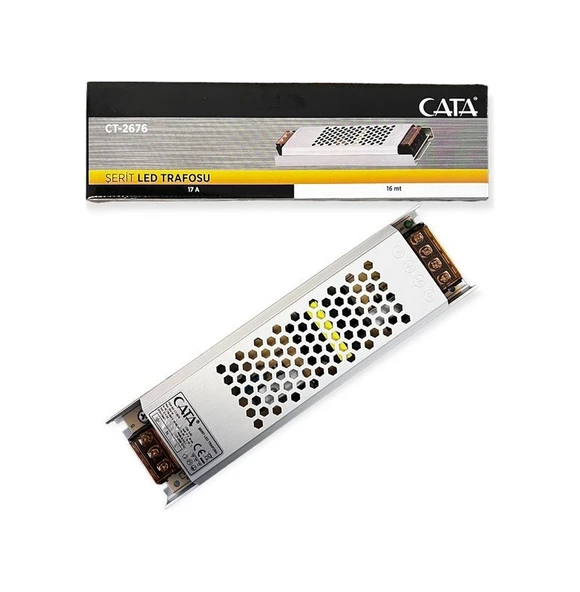 Cata CT-2676 17 Amper Ultra Slim Şerit Led Trafosu ürün görseli 1