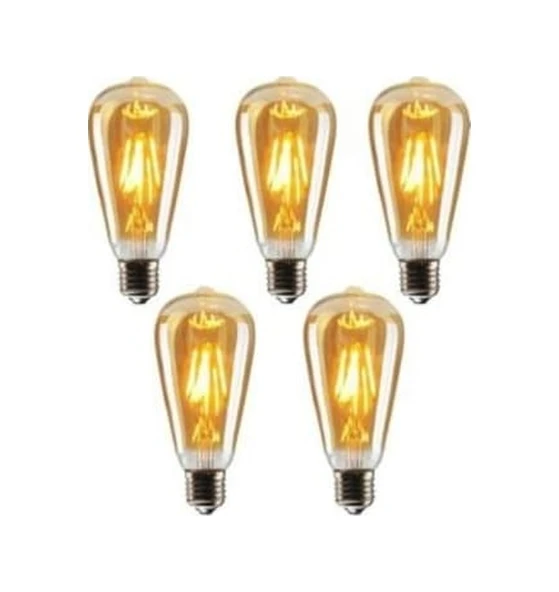 Cata 5 Adet Ct-4284 Uzun Fılament Rustik Led Ampul 6w ürün görseli 1