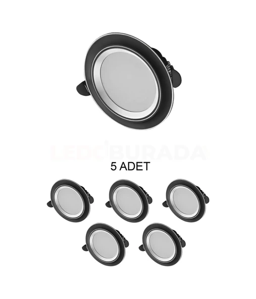 Cata Ct-5258 Zebra Led Armatür 6w 3 Renk 5 Li Paket ürün görseli 1
