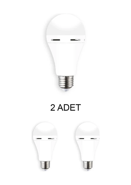 Cata Ct-4229 Şarjlı Led Ampul Beyaz 9w 2 Adet ürün görseli 1