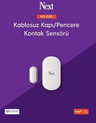 Next MS-D3D Kablosuz Alarm - Kapı Pencere Sensörü ürün görseli 1