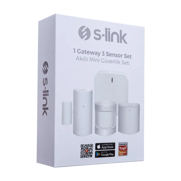 S-Link SL-ZS01 Zigbee Sensör Seti 1 Gateway ve 3 Parça Sensör Zigbee TUYA Uyumlu ürün görseli 1