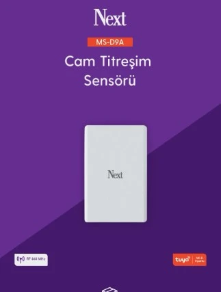 Next MS-D9A Kablosuz Alarm - Cam Titreşim Sensörü ürün görseli 1