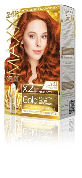 MAXX DELUXE Golden Beauty Set Saç Boyası 8.45 Tarçın Bakır ürün görseli 1