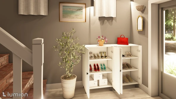 Zerka concept Atlas Çok Amaçlı Mutfak Banyo Ayakkabılık Dolabı 137 Cm ürün görseli 1