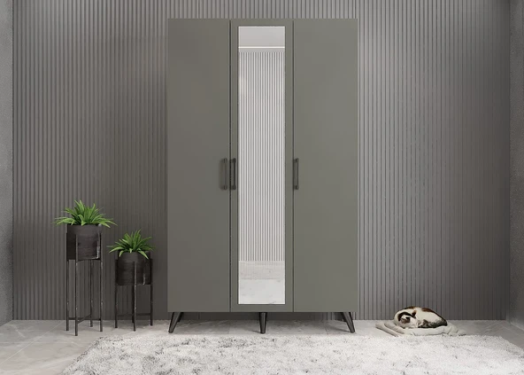 Zerka concept Zerkaconcept Açelya Portmanto Vestiyer Ayakkabılık Füme - Ücretsiz Kurulum M4 (514499147) 105 CM ürün görseli 1
