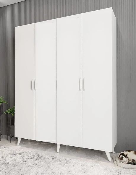 Zerka concept Sedef Portmanto Vestiyer Ayakkabılık Beyaz140 cm ürün görseli 1