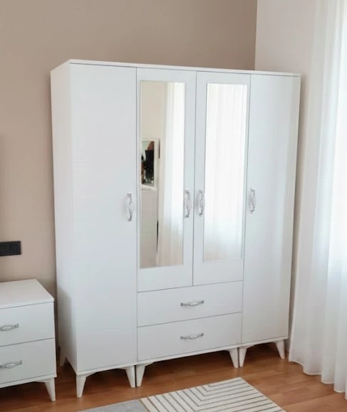 Zerka concept Koru 4 Kapaklı Dolap Gardırop - Byz M2 ürün görseli 1