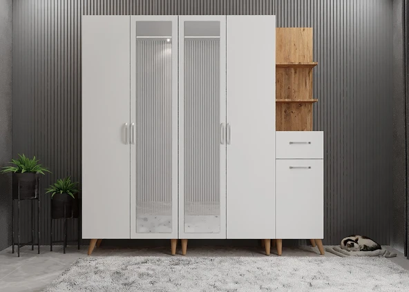 Zerka concept Melodi Portmanto Vestiyer- ÇB- 200 cm ürün görseli 1