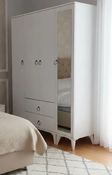 Zerka concept Koru 4 Kapaklı Dolap Gardırop - Byz M3 ürün görseli 1