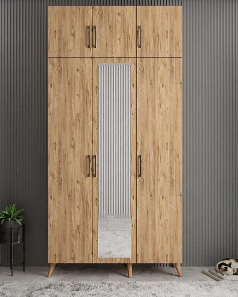 Zerka concept Açelya Portmanto Vestiyer Çam 135 cmM5 ürün görseli 1