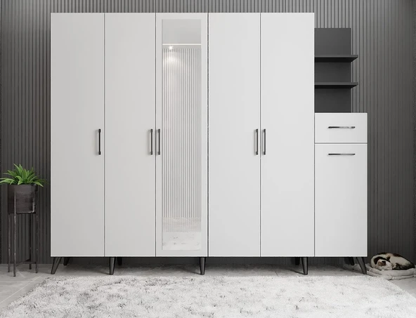 Zerka concept Açelya Portmanto Vestiyer Fb  M7-240 Cm ürün görseli 1