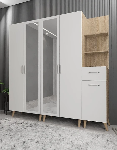 Zerka concept Melodi Portmanto Vestiyer- MB-200 cm ürün görseli 1