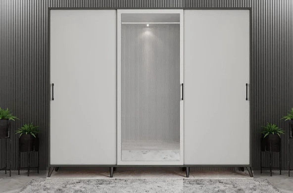Zerka concept Beyzade Sürgülü Portmanto Vestiyer Fb  208 Cm ürün görseli 1