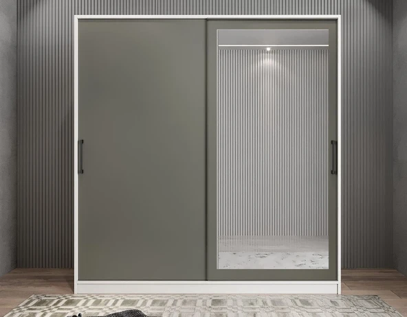 Zerka concept Alba Sürgülü Portmanto Ayakkabılık 120 cm BF- Ücretsiz Montaj ürün görseli 1