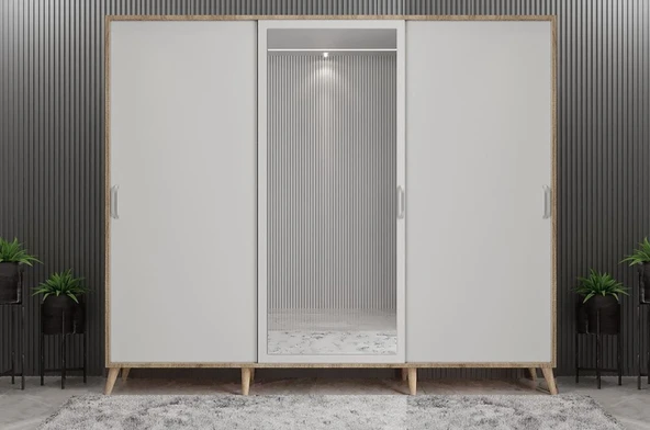 Zerka concept Beyzade Sürgülü Portmanto Vestiyer MB- 180 Cm ürün görseli 1