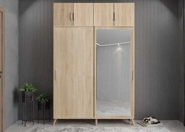 Zerka concept Panama Sürgülü Yüklüklü Portmanto Vestiyer Ayakkabılık M 160cm ürün görseli 1