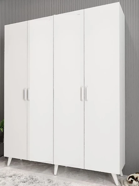 Zerka concept Sedef Portmanto Vestiyer Beyaz -140 cm ürün görseli 1