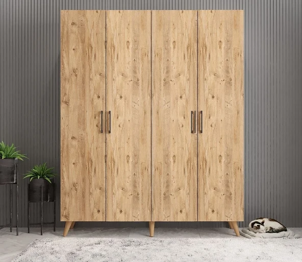 Zerka concept Sedef Portmanto Vestiyer Ayakkabılık Çam 180 Cm ürün görseli 1