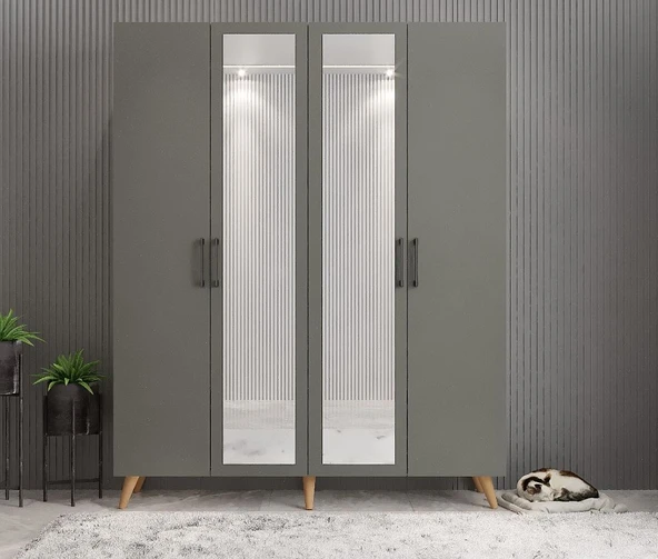 Zerka concept Açelya Portmanto Vestiyer Ayakkabılık Çf -montaj Dahil M2 140 Cm ürün görseli 1