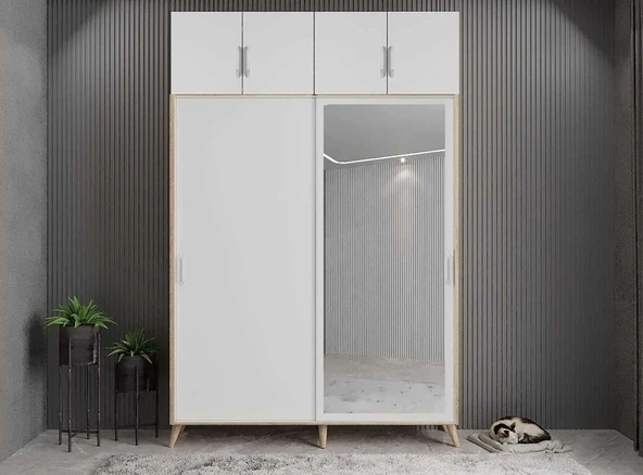 Zerka concept Panama Sürgülü Yüklüklü Portmanto Vestiyer Ayakkabılık Mb 180cm ürün görseli 1