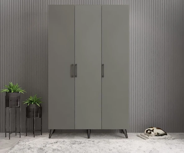 Zerka concept Duke 3 Kapaklı Ayakkabılık Füme 105 Cm M1 ürün görseli 1