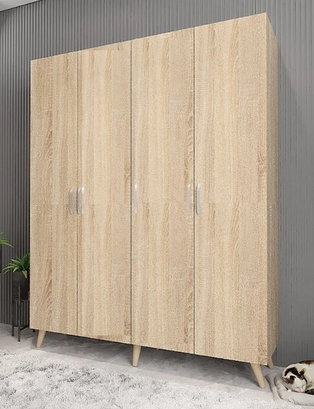 Zerka concept Sedef Portmanto Vestiyer Ayakkabılık Meşe 140cm ürün görseli 1
