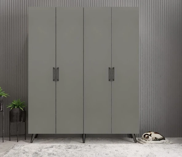Zerka concept Sedef Portmanto Vestiyer Ayakkabılık Füme 180cm ürün görseli 1