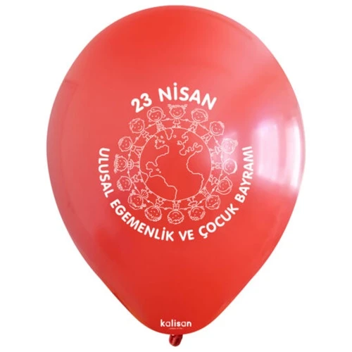 Atom Balon 23 Nisan Baskılı Balon - 12 adet ürün görseli 1