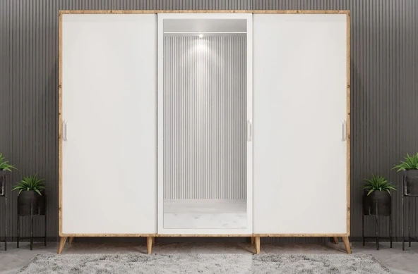 Zerka concept Beyzade Sürgülü Portmanto Vestiyer Çb  180 Cm ürün görseli 1